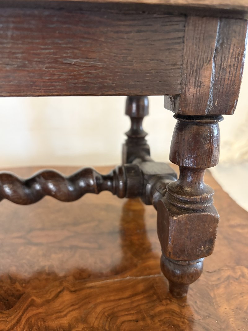 Unusual Antique Victorian Miniature Quality Carved Oak Table - Image 8